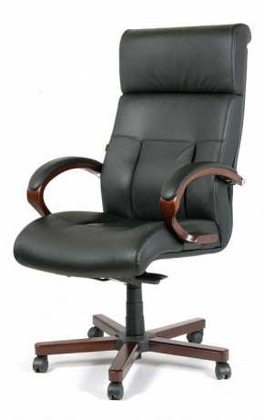 Кресло для руководителя Chairman 421 черный/орех темный, черный в Березниках - berezniki.ok-mebel.com | фото 7