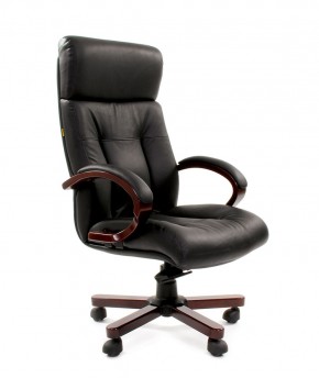 Кресло для руководителя CHAIRMAN  421 (Натуральная кожа) Черное в Березниках - berezniki.ok-mebel.com | фото
