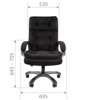 Кресло для руководителя  CHAIRMAN 442 (ткань черная) в Березниках - berezniki.ok-mebel.com | фото 4