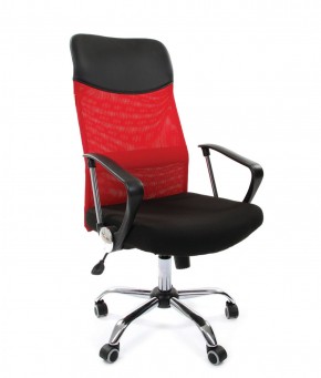 Кресло для руководителя CHAIRMAN 610 N (15-21 черный/сетка красный) в Березниках - berezniki.ok-mebel.com | фото 1