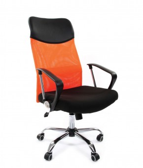 Кресло для руководителя CHAIRMAN 610 N (15-21 черный/сетка оранжевый) в Березниках - berezniki.ok-mebel.com | фото 1