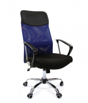 Кресло для руководителя CHAIRMAN 610 N (15-21 черный/сетка синий) в Березниках - berezniki.ok-mebel.com | фото 1
