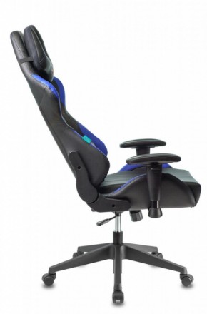 Кресло игровое Бюрократ VIKING 5 AERO BLUE черный/синий в Березниках - berezniki.ok-mebel.com | фото 2