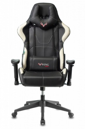 Кресло игровое Бюрократ VIKING 5 AERO WHITE черный/белый в Березниках - berezniki.ok-mebel.com | фото 3