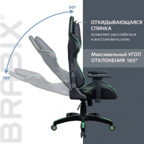 Кресло компьютерное BRABIX "GT Carbon GM-120" (черное/зеленое) 531929 в Березниках - berezniki.ok-mebel.com | фото 2