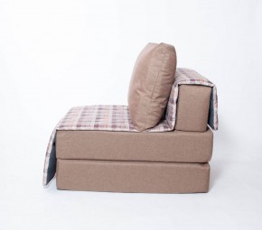 Кресло-кровать бескаркасное Харви (коричневый-квадро беж) в Березниках - berezniki.ok-mebel.com | фото 2