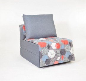 Кресло-кровать бескаркасное Харви (серый-геометрия слейт) в Березниках - berezniki.ok-mebel.com | фото