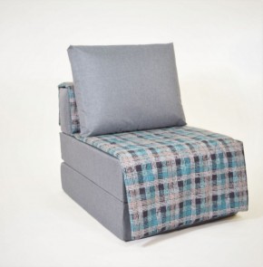 Кресло-кровать бескаркасное Харви (серый-квадро азур) в Березниках - berezniki.ok-mebel.com | фото