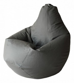 Кресло-мешок Серая ЭкоКожа 2XL 135*95 см в Березниках - berezniki.ok-mebel.com | фото