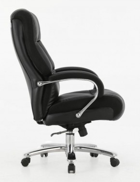 Кресло офисное BRABIX PREMIUM "Bomer HD-007" (рециклированная кожа, хром, черное) 531939 в Березниках - berezniki.ok-mebel.com | фото 3