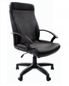 Кресло офисное BRABIX "Trust EX-535" (экокожа/черная/ткань серая) 531383 в Березниках - berezniki.ok-mebel.com | фото