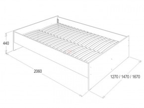 Кровать 1.6 каркас + спинка головная + 2 ящика Ольга-14 без основания в Березниках - berezniki.ok-mebel.com | фото 3