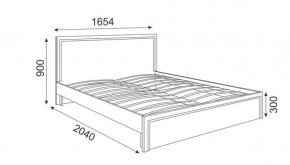 Кровать 1.6 М07 Стандарт с основанием Беатрис (Орех гепланкт) в Березниках - berezniki.ok-mebel.com | фото