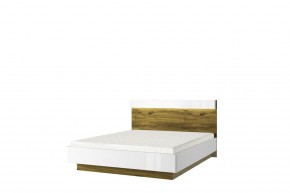 Кровать 160 с подъемником, TORINO, цвет белый/Дуб наварра в Березниках - berezniki.ok-mebel.com | фото
