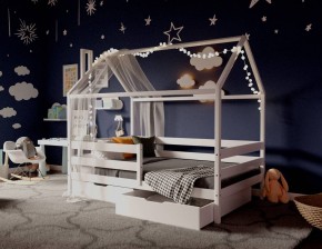 Кровать-домик 80*160 Белый в Березниках - berezniki.ok-mebel.com | фото