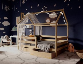 Кровать-домик 80*160 без покраски в Березниках - berezniki.ok-mebel.com | фото