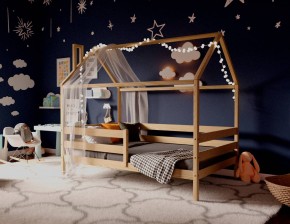 Кровать-домик 80*190 без покраски (без ящиков) в Березниках - berezniki.ok-mebel.com | фото