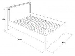 Кровать двойная Ольга 1Н + 2-а ящика (1400*2000) в Березниках - berezniki.ok-mebel.com | фото 3