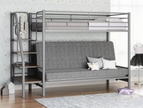 Кровать двухъярусная с диваном "Мадлен-3" (Серый/Серый) в Березниках - berezniki.ok-mebel.com | фото