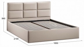 Кровать двуспальная Стелла с ПМ Тип 1 в Березниках - berezniki.ok-mebel.com | фото 3