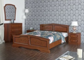 ЕЛЕНА Кровать из массива 1800 (Орех) в Березниках - berezniki.ok-mebel.com | фото 2