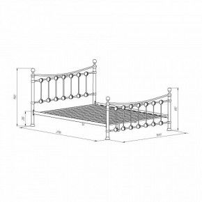 Кровать металлическая "Эльда" Черный/Золото в Березниках - berezniki.ok-mebel.com | фото 2