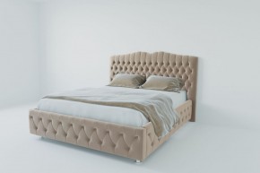 Кровать Нягань с ПМ 1400 (велюр светло-серый) в Березниках - berezniki.ok-mebel.com | фото