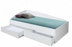 Кровать одинарная "Фея - 3" асимметричная 2000х900 (белая) в Березниках - berezniki.ok-mebel.com | фото 2