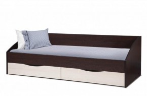 Кровать одинарная "Фея - 3" симметричная New (2000Х900) венге/вудлайн кремовый в Березниках - berezniki.ok-mebel.com | фото