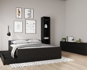 Кровать ОРИОН двухспальная с ортопедическим основанием 160х200, цвет Дуб Венге в Березниках - berezniki.ok-mebel.com | фото 3