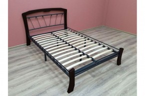 Кровать "Муза 4 Лайт" КМД9 Черная (1600*2000) (ножки-шоколад) с коваными изделиями в Березниках - berezniki.ok-mebel.com | фото 3