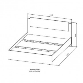 СОФИ СКР1600.1 Кровать 1600 в Березниках - berezniki.ok-mebel.com | фото 2