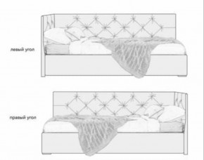 Кровать угловая Лилу интерьерная +основание/ПМ/бельевое дно (120х200) в Березниках - berezniki.ok-mebel.com | фото 5