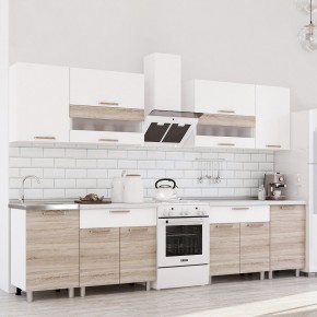 Кухня Айсбери 2.4 м (Белый/Дуб Сонома) в Березниках - berezniki.ok-mebel.com | фото
