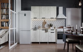 Кухня ДИОР 1500 (Белый/Дуб Крафт белый) в Березниках - berezniki.ok-mebel.com | фото