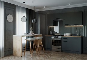 Кухонный гарнитур Антрацит 2000 (Стол. 38мм) в Березниках - berezniki.ok-mebel.com | фото