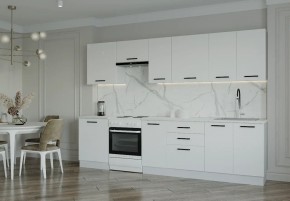 Кухонный гарнитур Белый Глянец 3000 (Стол. 38мм) в Березниках - berezniki.ok-mebel.com | фото