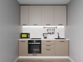 Кухонный гарнитур Каппучино 2200 h950 (Стол. 38мм) в Березниках - berezniki.ok-mebel.com | фото