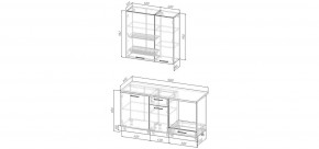 Кухонный гарнитур Меренга 1600 h950 (Стол. 26мм) в Березниках - berezniki.ok-mebel.com | фото 2