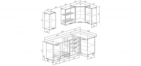 Кухонный гарнитур Меренга 2200*1000 (Стол. 26мм) в Березниках - berezniki.ok-mebel.com | фото 2