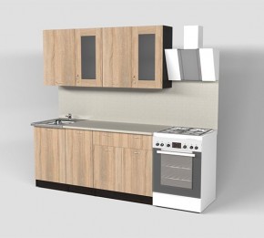 Кухня Симона Демо 1700 (Венга/Дуб Сонома) в Березниках - berezniki.ok-mebel.com | фото