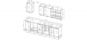 Кухонный гарнитур Смоки 2800 (Стол. 26мм) в Березниках - berezniki.ok-mebel.com | фото 2