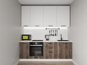 Кухонный гарнитур Старое Дерево 2200 h950 (Стол. 38мм) в Березниках - berezniki.ok-mebel.com | фото
