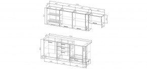 Кухонный гарнитур Старое Дерево 2550 (Стол. 38мм) в Березниках - berezniki.ok-mebel.com | фото 2