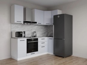 Кухонный гарнитур угловой Смоки 2200*1000 (Стол. 38 мм) в Березниках - berezniki.ok-mebel.com | фото