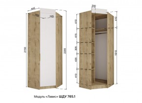 ЛАВИС Детская (модульная) белый/роза-белый софт/ручка золотая в Березниках - berezniki.ok-mebel.com | фото 11