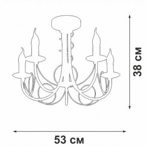 Люстра на штанге Vitaluce V3035 V3035-0/5PL в Березниках - berezniki.ok-mebel.com | фото 3