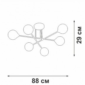 Люстра на штанге Vitaluce V3931 V3931-8/6PL в Березниках - berezniki.ok-mebel.com | фото 4