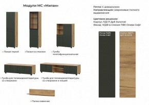 МИЛАН Гостиная (Олива софт) модульная в Березниках - berezniki.ok-mebel.com | фото 2