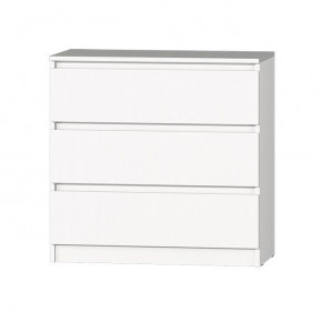 МС "Хилтон" Комод №2 800 (3 ящ.) белый текстурный в Березниках - berezniki.ok-mebel.com | фото 2